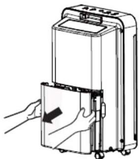 AERIAN ADH20EC - Vider la cuve d'eau : - 2