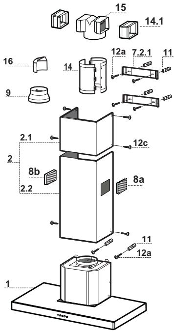 FALCON UNBHDSSOSS - Encombrement - 4