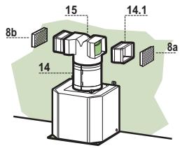 FALCON UNBHDSSOSS - SORTIE Air version filtrante - 1
