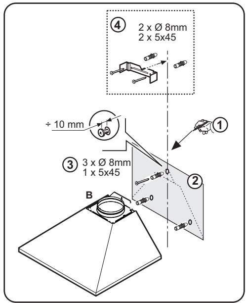 FAURE FHC 60131 - Installation de la hotte - 1