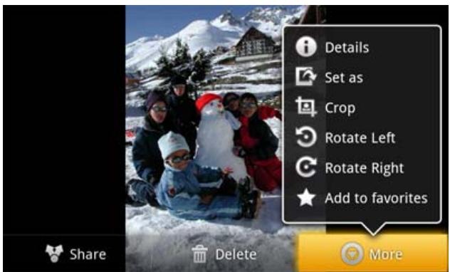 ARCHOS 70 - ROGNAGE D'UNE IMAGE - 1