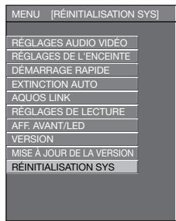 SHARP BDHP-20S - RéINITIALISATION SYS - 1