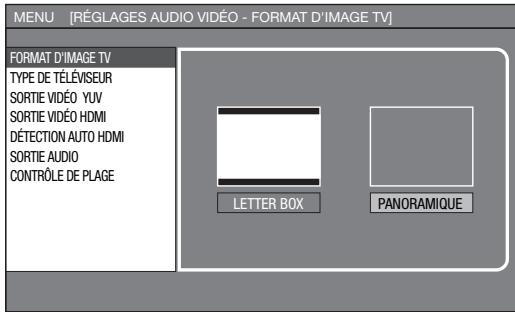 SHARP BDHP-20S - Opération de base pour les RÉGLAGES AUDIO VIDEO - 4