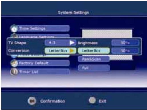 TOKA LTL 1900 - Réglages Video - 1
