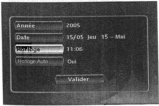 THOMSON DTH8043 - Réglage de l'horloge - 1