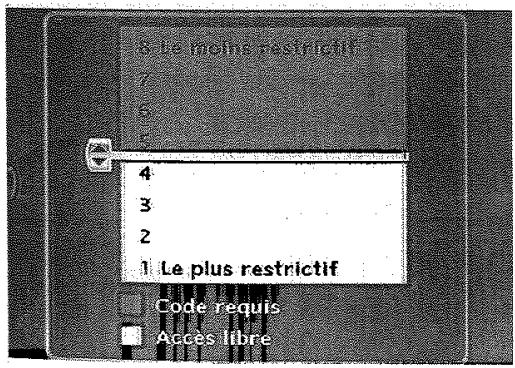 THOMSON DTH8043 - Niveau de restriction - 2