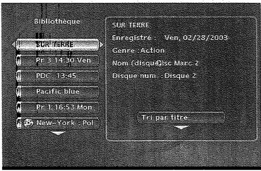 THOMSON DTH8043 - Acceder à la bibliothèque - 2