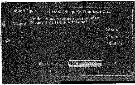 THOMSON DTH8043 - Supprimer un disque - 1