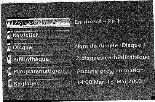 THOMSON DTH8043 - Le menu disque - 1