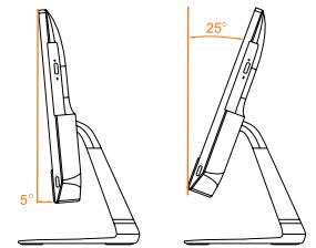 LENOVO 510-22iSH - Réglage du socle de l'ordinateur - 1