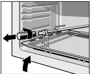 NEFF B4540A0FN - Mise en place du tournebroche - 4
