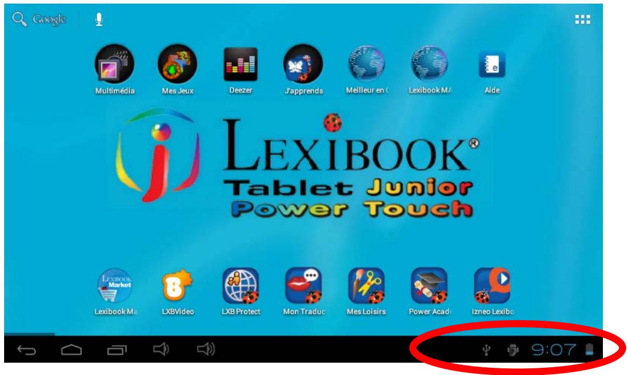 LEXIBOOK MFC270FRY - Activier la fonction Wi-Fi de la tablette - 1