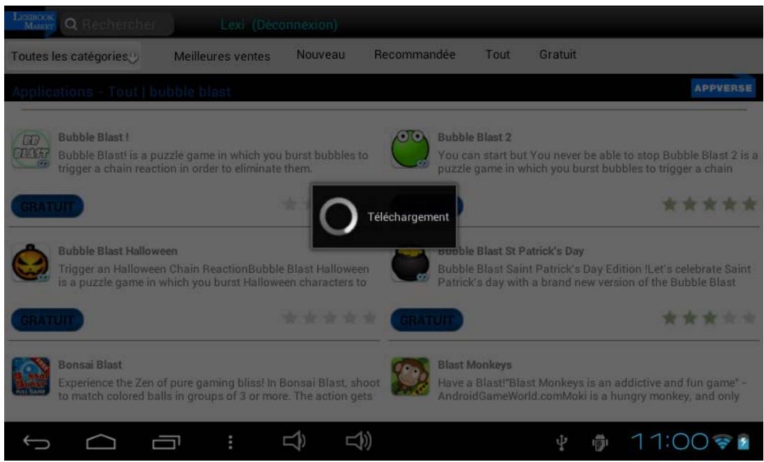 LEXIBOOK MFC270FRY - - Installer une application sur la tablette - 1