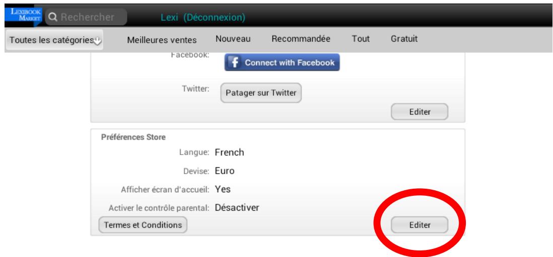 LEXIBOOK MFC270FRY - Activer le contrôle parental : - 2