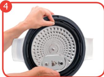 MOULINEX MJOTEURCE85A5 - Accès à la BILLE de décompression : - 1