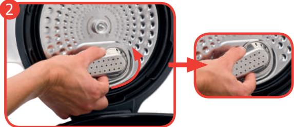 MOULINEX MJOTEURCE85A5 - Démontage du couvercle metallique: - 1