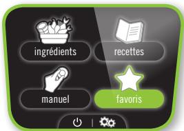 MOULINEX MJOTEURCE85A5 - MENU favoris : - 2