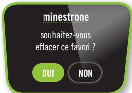 MOULINEX MJOTEURCE85A5 - Supprimer une recette du MENU favoris - 4