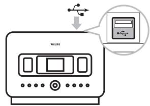 PHILIPS WAS7500 - Connexion d'un périphérique USB portable - 2