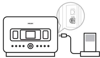PHILIPS WAS7500 - Connexion de votre ipod (optionnel) - 3