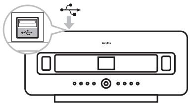 PHILIPS WAS7500 - Connexion d'un périphérique USB portable - 1