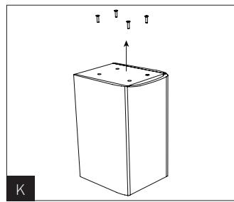 FOCAL 906 DARK SLATE - Fixation de l'enceinte bibliothèque sur le pied - 1