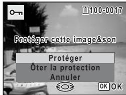 PENTAX OPTIO P70 - Utilisez le bouton de navigation (▲▼) pour sélectionnner [Protégger]. - 1