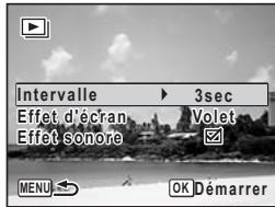 PENTAX OPTIO P70 - Réglage des conditions du diaporama - 1