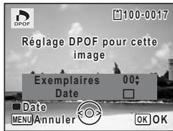 PENTAX OPTIO P70 - Appuyez sur le bouton OK. - 1