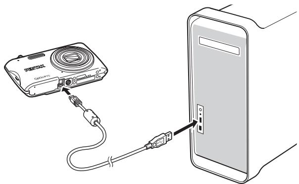 PENTAX OPTIO P70 - Raccordement de l'appareil à l'ordinateur Macintosh - 1