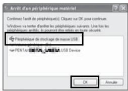 PENTAX OPTIO P70 - Déconnexion de la liaison appareil/ordinateur PC - 4