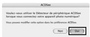 PENTAX OPTIO P70 - Lorsque l'écran montré sur la droite apparait, cliquez sur [Oui]. - 1