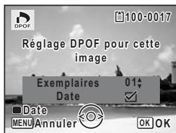 PENTAX OPTIO P70 - Appuyez sur le bouton OK. - 2