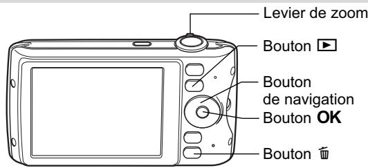 PENTAX OPTIO P70 - Suppression d'images et de fichiers son sélectionnés - 2