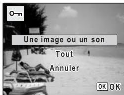 PENTAX OPTIO P70 - Protection des images et des fichiers son contre la suppression (Protégger) - 2