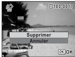 PENTAX OPTIO P70 - Suppression d'une image seule ou d'un fichier son - 3