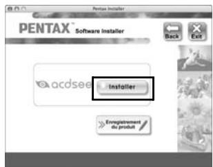 PENTAX OPTIO P70 - Cliquez sur [Installer]. - 1