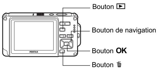 PENTAX OPTIO W80 - Suppression d'une image seule ou d'un fichier son - 2