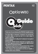 PENTAX OPTIO W80 - Vérification du content de l'emballage - 9