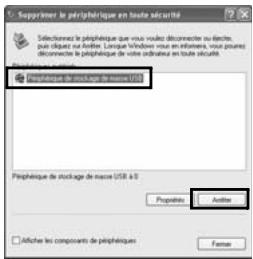 PENTAX OPTIO W80 - Déconnexion de la liaison appareil/ ordinateur Windows PC - 3