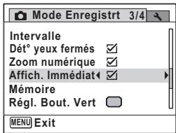 PENTAX OPTIO W80 - Utilisez le bouton de navigation (▶) pour selectionner (Oui) ou (Arrêt). - 1