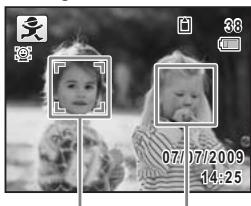 PENTAX OPTIO W80 - Utilisation de la fonction d'identification de l'emplacement du visage - 2
