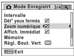 PENTAX OPTIO W80 - Utilisez le bouton de navigation (▶) pour selectionner (Oui) ou (Arrêt). - 1