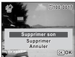 PENTAX OPTIO W80 - Suppression d'un fichier son - 1