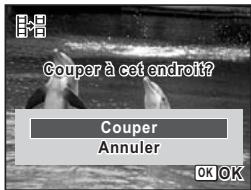 PENTAX OPTIO W80 - Utilisez le bouton de navigation (▲) pour sélectionner [Couper]. - 1