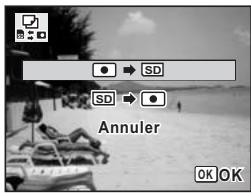 PENTAX OPTIO W80 - Copie de fichiers de la mémoire intégrée vers la carte mémoire SD - 1