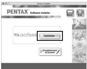 PENTAX OPTIO W80 - Cliquez sur [Installer]. - 1