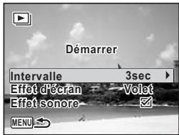 PENTAX OPTIO W80 - Réglage des conditions du diaporama - 1
