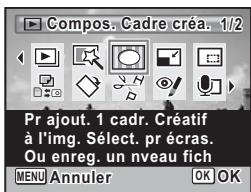 PENTAX OPTIO W80 - Ajout d'un cadre créatif (Compos. Cadre créé.) - 2