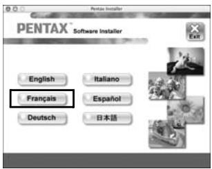 PENTAX OPTIO W80 - Sélectionnez une langue sur l'écran qui apparait. - 1